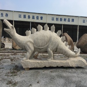 Große Dinosaurier-Delphin-Haifisch-Steinschnitzereien und Skulpturen Natürliche reine Handarbeitsgrafik
