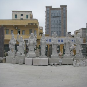 Große Steinschnitzereien und Skulpturen Natural Pure Handarbeit Buddhistische Statuen und Tempel